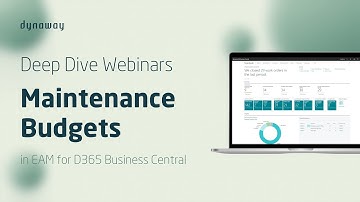 Maintenance Budgets and Statistics - EAM for Microsoft Business Central