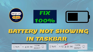 How to Fix laptop Battery Icon Not Showing in Taskbar (Windows 10/8.1/7)  | Skills Thirsty