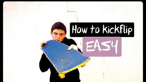 How to kickflip (easiest way tutorial)