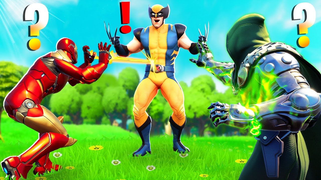 J'ai Réuni les 3 BOSS ! WOLVERINE vs IRON MAN vs FATALIS ! (Expérience Fortnite Saison 4)
