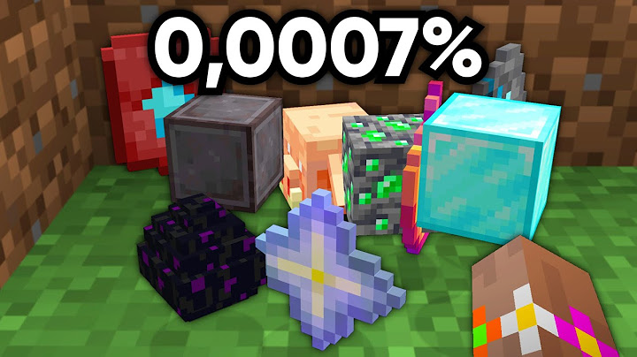 J'ai Collecté les Items les Plus Rares de Minecraft