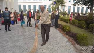 Cleanliness Drive in Monad University  campus with active participation of students, faculty .