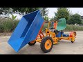 Build An Electric Wheelbarrow From Damaged Electric Bike And Built-in Automatic Lifter