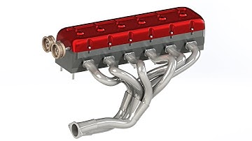 SOLIDWORKS TIME-LAPSE | CYLINDER HEAD