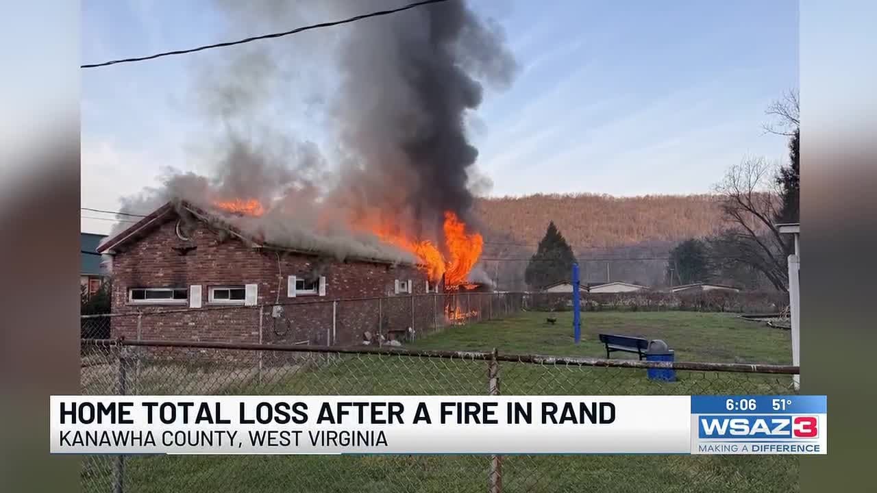 Home total loss after a fire in Rand - YouTube