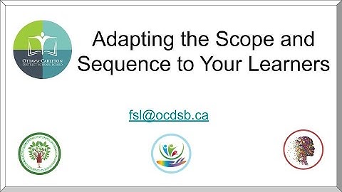 Adapting the Scope & Sequence to Your Learners