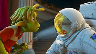 Green Alien Meets Astronaut, Unaware Their World Will Be Overtaken by Earths Aliens