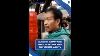 Aksi Heroik Seorang Ayah Tabrak Pelaku Begal yang Rampas Motor Anaknya di Jakarta Timur