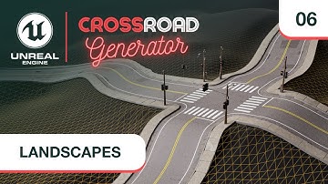 Crossroad Generator For Unreal Engine 5 - Landscape Deformations
