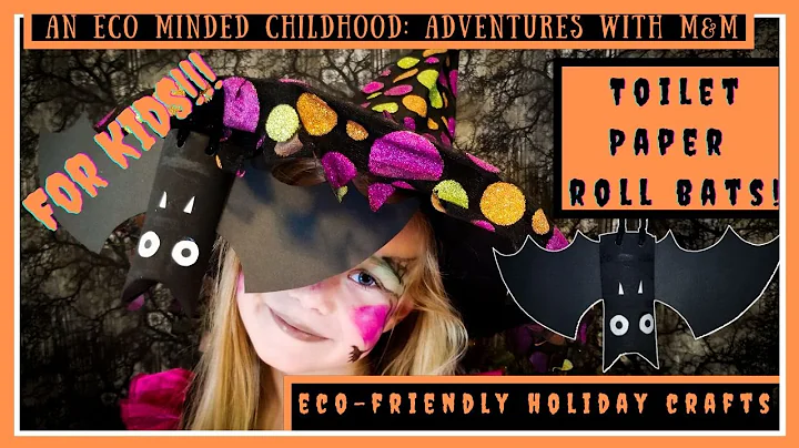 How To Make Toilet Paper Roll Bats! An Easy Eco Friendly Halloween Bat Craft For Kids!