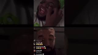 Druskitv on Instagram live with drake😂