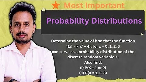 Discrete Probability Distribution | Find k, P(X=1 or 2), P(X=1,2,3) | VTU BCS301 Module 1