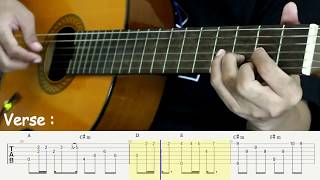 Dengan Caraku - Arsy Widianto - Fingerstyle Guitar Tutorial - TAB