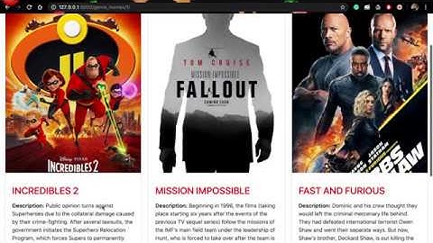YAYMovies Web Application Demonstration