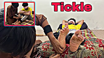 Intense ASMR Tickle : Eyes, Hands & Feet Secured! Amazing Reaction!