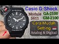Cara Setting Jam Tangan Casio G-Shock GA-2100 GM-2100 5611 (Waktu dan Kalender) 🇮🇩