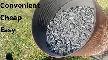 Whitlox Charcoal Maker - Easy barrel method for biochar, forge or grill fuel