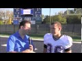 UW-Whitewater's Brady Grayvold after Warhawks' win at UW-Stout
