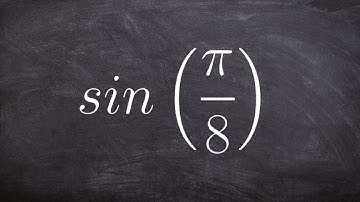 How to evaluate the half angle using the sine function