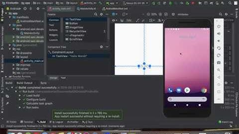 Kotlin "Hello world" Example - Android Studio First project
