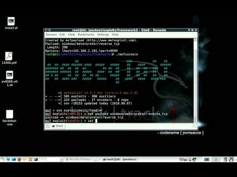 hacking linux by executable backdoor