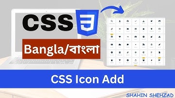 CSS Icons Add Part 19 || CSS Bangla Tutorial