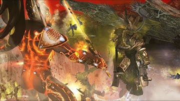 Daemon Primarch Mortarion destroyed Avatar of Khaine in an epic duel