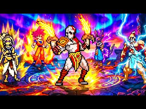 KRATOS CONTRA OS DEUSES DOS ANIMES NO MUGEN! (QUEM VENCE?)