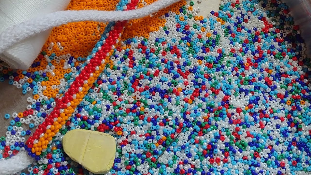 નાનાં બાળકો ની ખોયા ની દોરી મોતી ની પોરવેલી// ફટા ફટ બની જાય તેવી ડીઝાઇન સાથે// Moti ni Dori