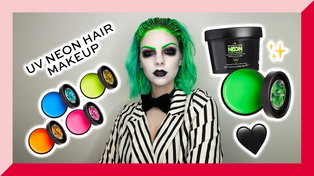 NEON HAIR MAKEUP HALLOWEEN TUTORIAL WITH SOPHIE HANNAH