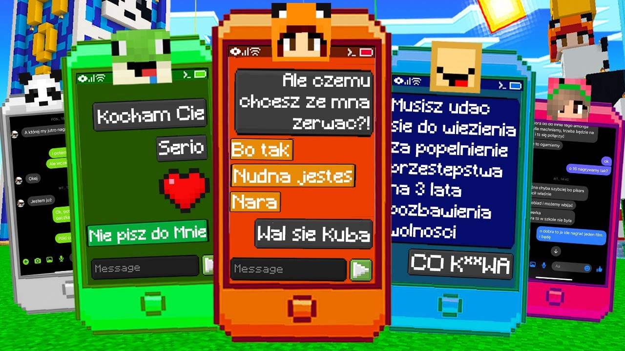 CZYTAMY OSTATNIE WIADOMOŚCI z TELEFONU w Minecraft! (za mocne)