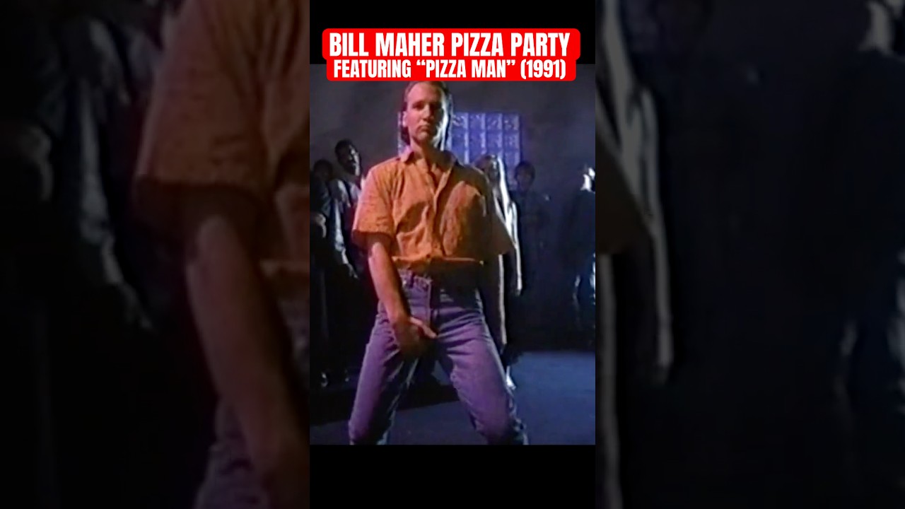 Bill Maher pizza party featuring PIZZA MAN (1991) 🍕
