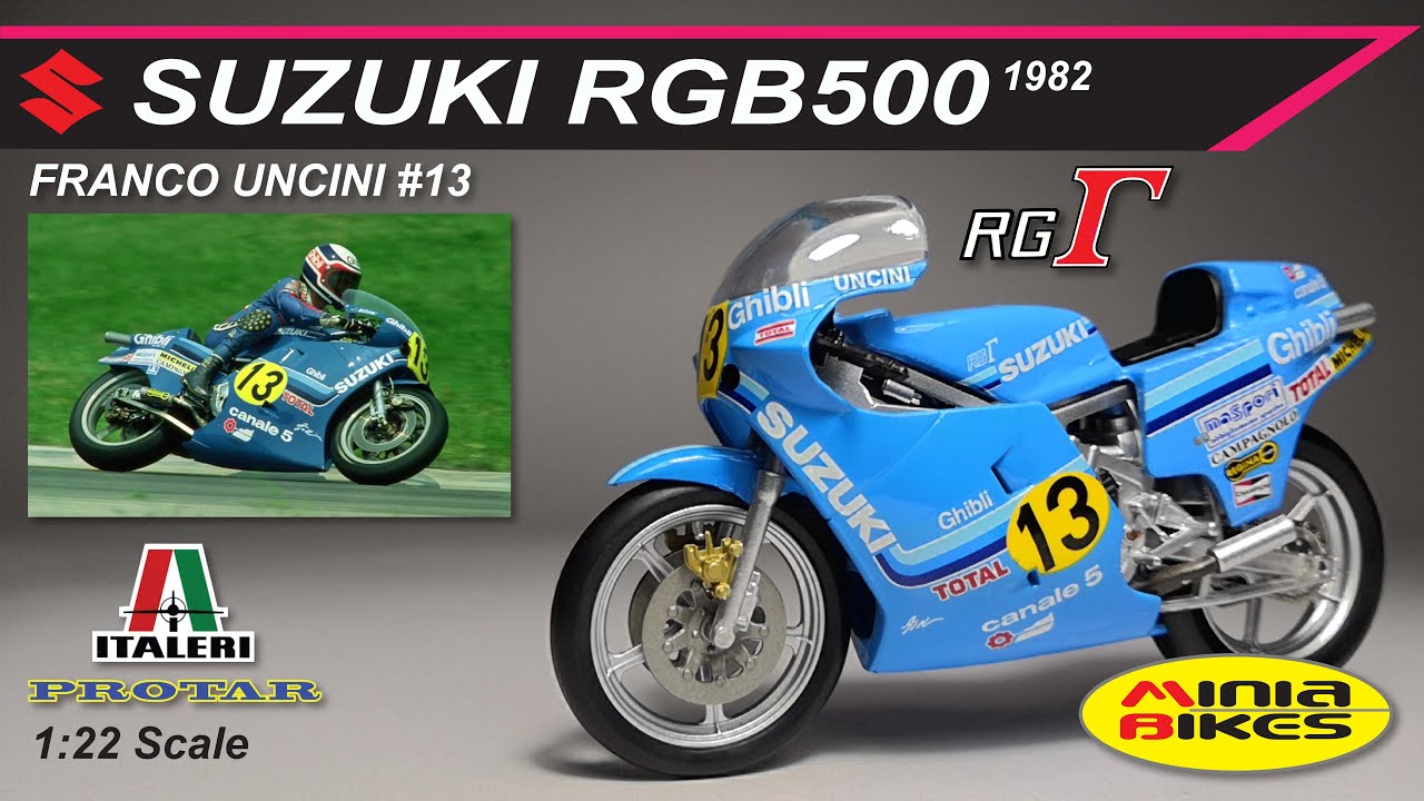 ITALERI 1:22 Suzuki RGT500 WC1982 Motogp Diecast motogp Racing 