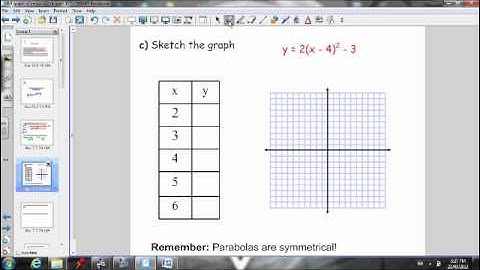 4.4 Day 1 - Graphing Parabolas in Vertex Form (Part 1)
