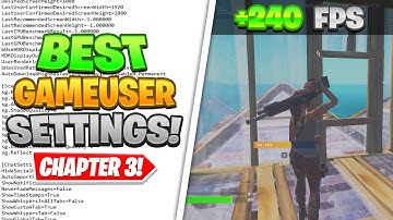 The *BEST* Game User Settings in Fortnite Chapter 3! 🔧 (Boost FPS + Reduce Latency)