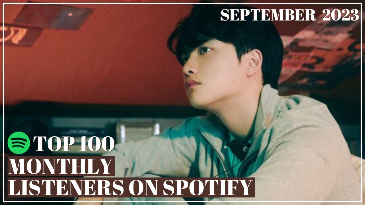Top 100 K pop Acts With Most Monthly Listeners On Spotify September Top 100 K pop Acts With Most Monthly Listeners On Spotify September