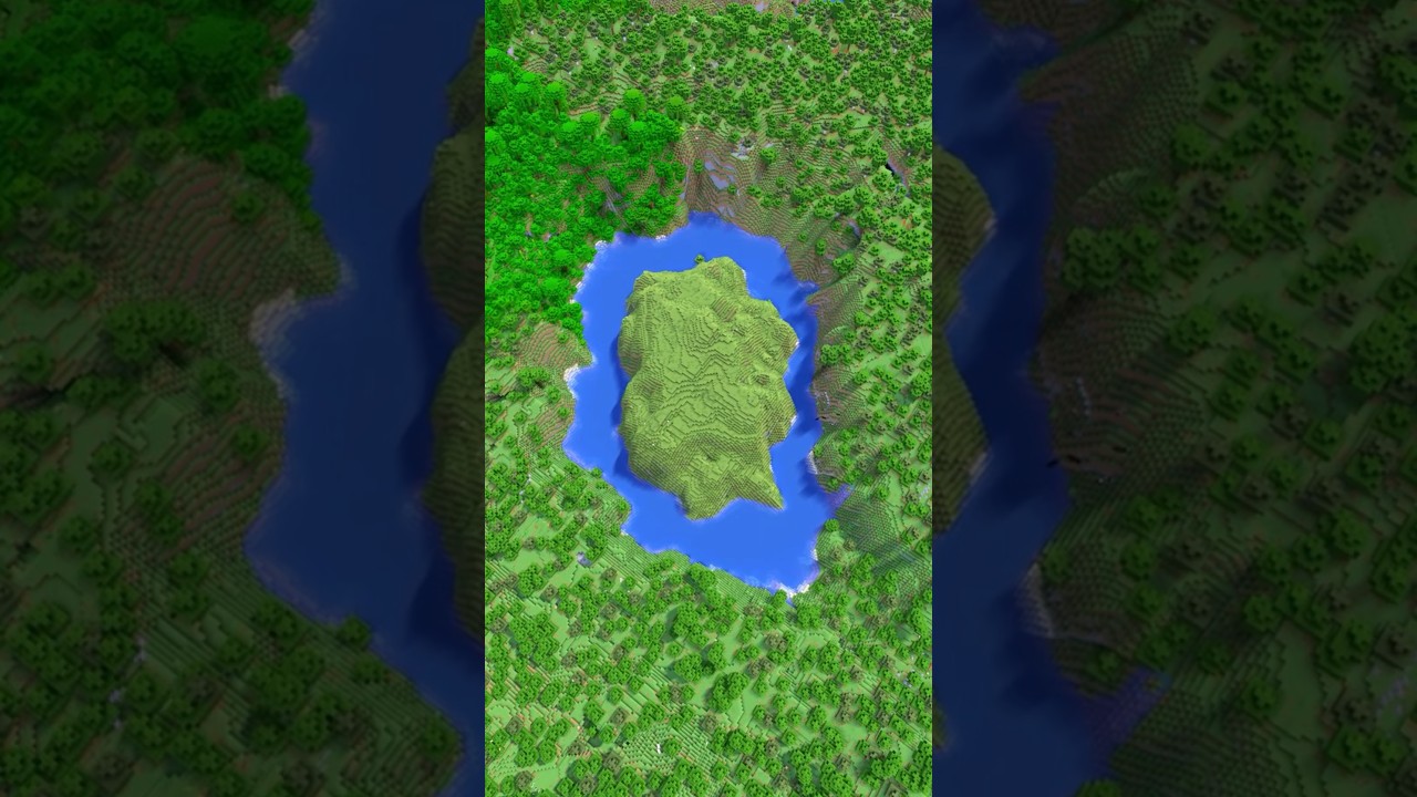 Я нашёл в Minecraft почти идеальный речной остров!