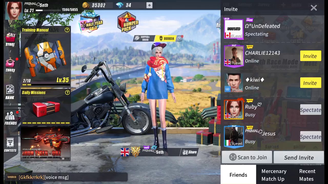 Primal Seth // Solo vs Squads // Rules Of Survival Mobile