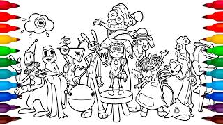 THE AMAZING DIGITAL CIRCUS - Ep 9: Remember Coloring Pages | Satisfying Coloring Characters