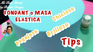 Fondant chicloso, húmedo o pegajoso, estos tips son para ti ✨#tipsdereposteria