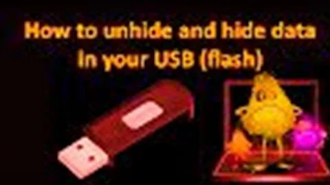 How to show hidden data in USB | Hard drive and memory