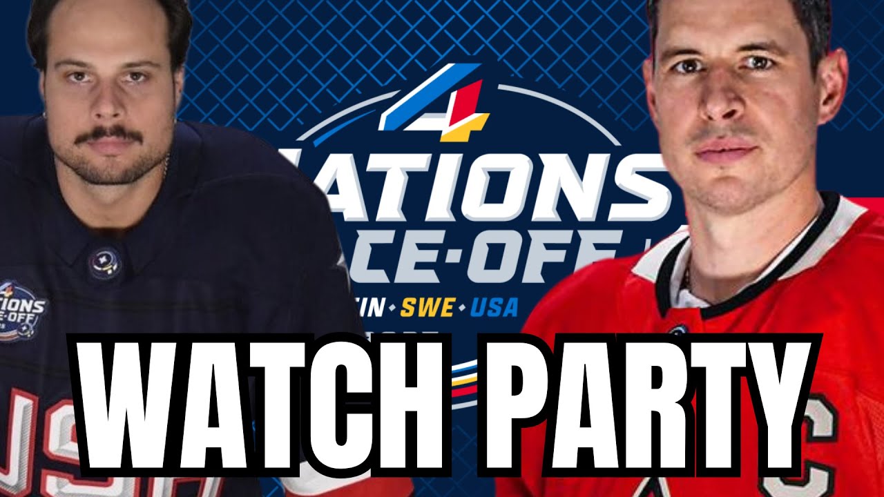 USA vs Canada 4 Nations Face-off Finals Watch Party - YouTube