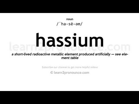 Video: Hassium necə əldə edilir?