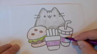 pusheen coloring pages