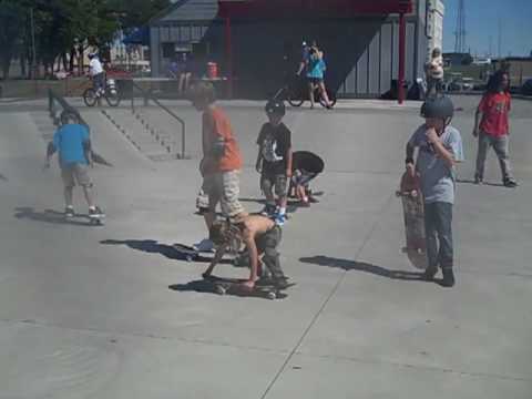 4 year old james doing a boneless