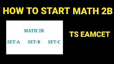 TS EAMCET 2022 |how to start EAMCET maths 2b preparation #eamcet2022 #eamcet_2022_preparation