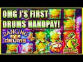 FIRST DRUMS HANDPAY FOR J!!! DANCING DRUMS MASSIVE HANDPAY WIN! MASSIVE LINE HIT!