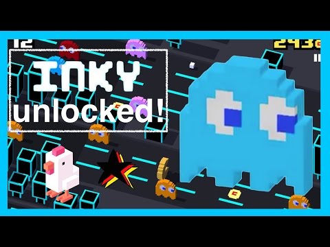 CROSSY ROAD INKY UNLOCK! | NEW Secret Character of the Pac-Man 256 Update (Android/iOS)