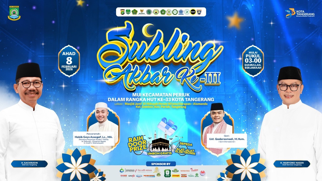 LIVE - Subling Akbar Ke - III Kota Tangerang [TangerangTV] - YouTube