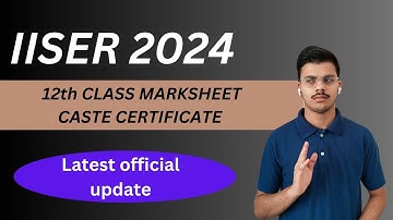 IISER Admission Form | IISER 2024 | How to upload documents | Complete Information #iat2024 #iiser
